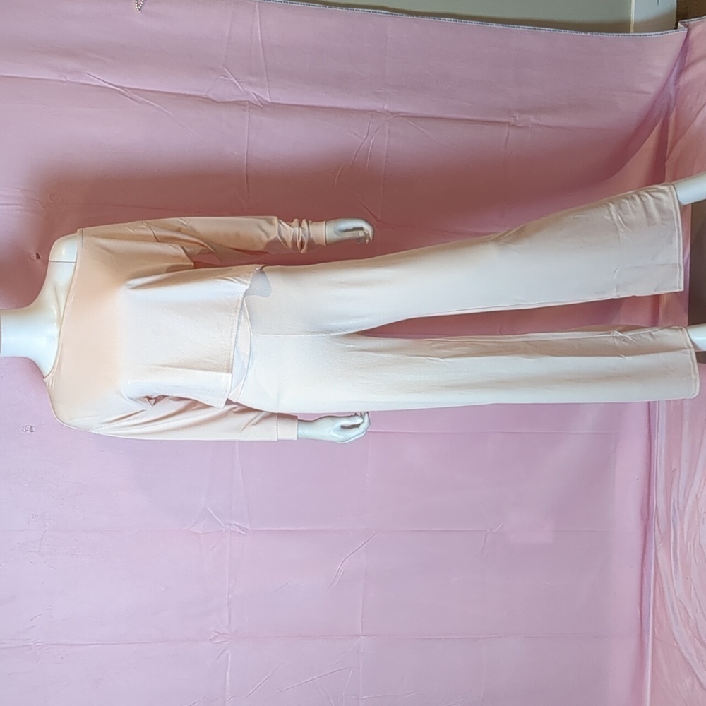 Nasty Gal Rib Oversized Sweater And Wide Leg Pants Lounge Set In Pink Size 6